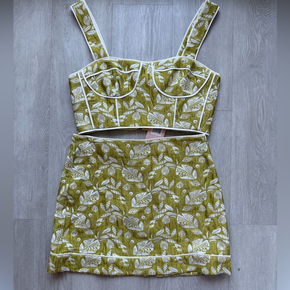 Alexis Two-Piece Vanish top and Kingstan skirt in pail size large